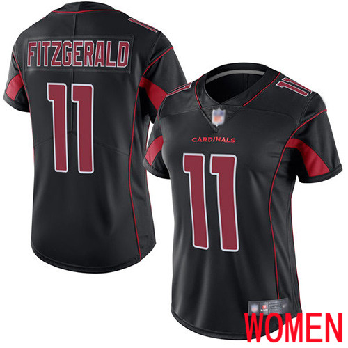 Arizona Cardinals Limited Black Women Larry Fitzgerald Jersey NFL Football #11 Rush Vapor Untouchable